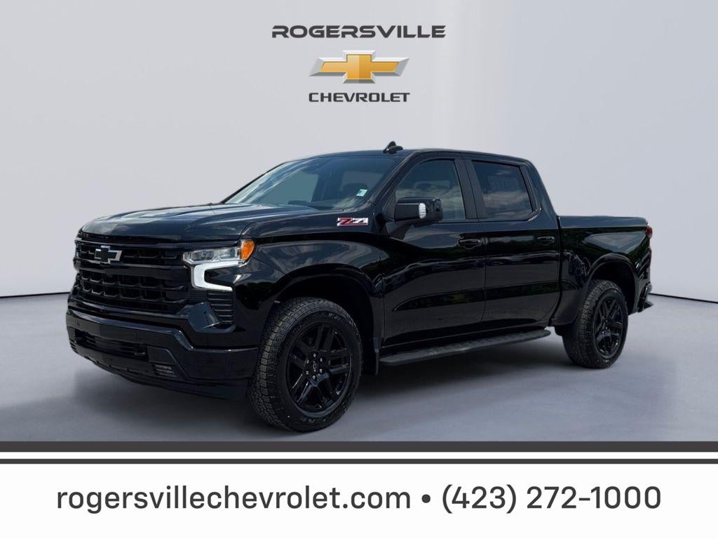 2026 Chevrolet Silverado 1500 RST in Black — front three-quarter view
