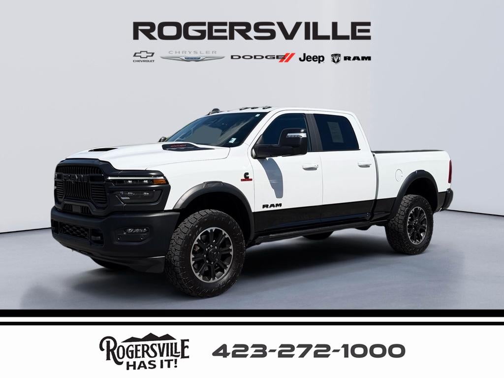 2025 RAM 2500 Rebel in White — front three-quarter view