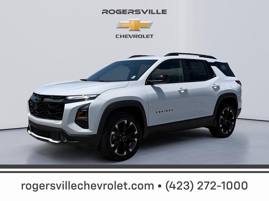 2026 Chevrolet Equinox RS in Polar White Tricoat — front three-quarter view