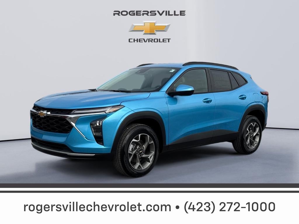 2026 Chevrolet Trax LT in Marina Blue Metallic — front three-quarter view